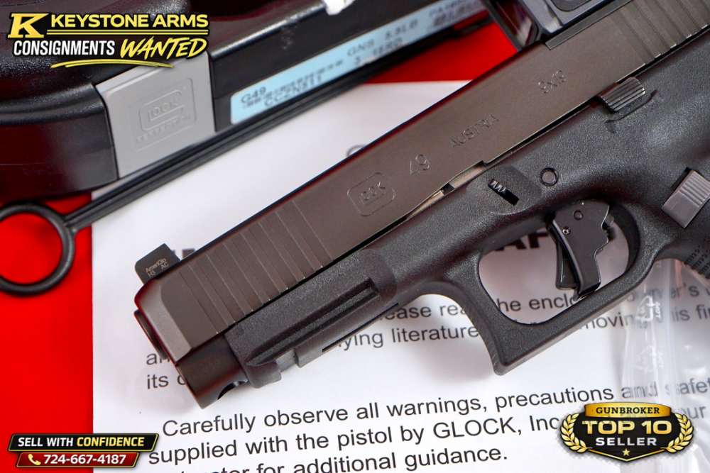 Blue Label Glock G49 Gen 5 MOS7 9MM w/ Holosun, Action Work & More As New-img-4