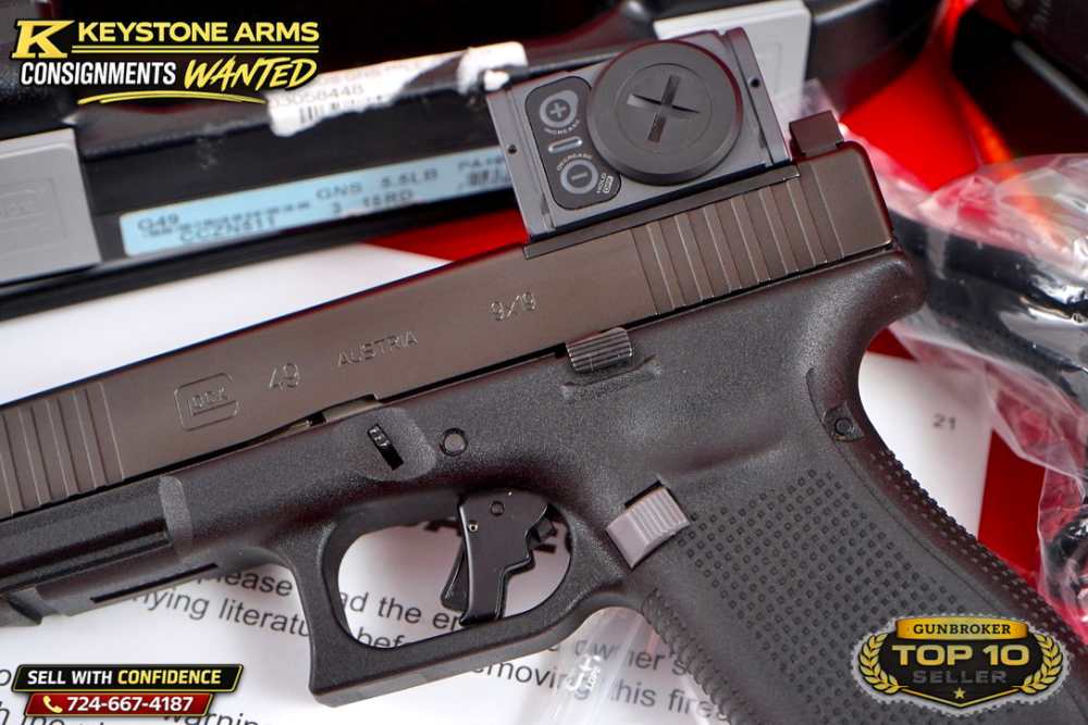 Blue Label Glock G49 Gen 5 MOS7 9MM w/ Holosun, Action Work & More As New-img-5