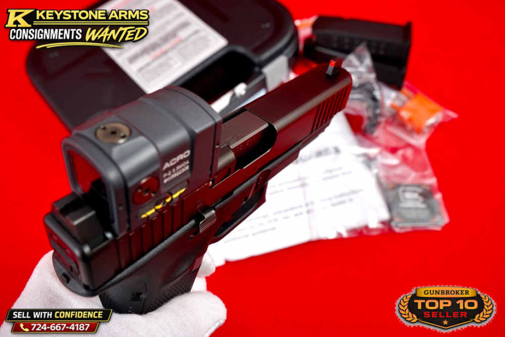 Blue Label Glock G49 Gen 5 MOS7 9MM w/ Holosun, Action Work & More As New-img-13