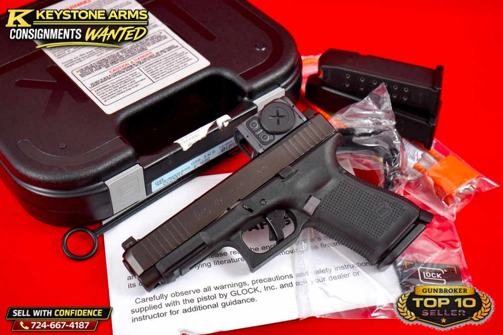 Blue Label Glock G49 Gen 5 MOS7 9MM w/ Holosun, Action Work & More As New-img-19