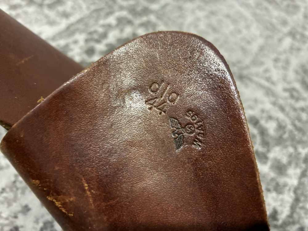 Original German WW2 p640b Hi Power DLA44 WaA195 Holster -img-3