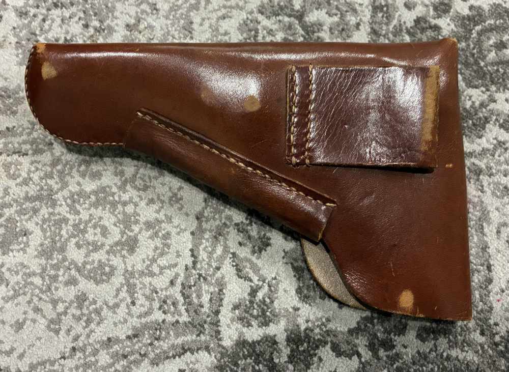 Original German WW2 p640b Hi Power DLA44 WaA195 Holster -img-1