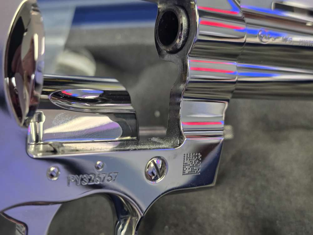 COLT PYTHON 3INCH 357MAG  BRIGHT STAINLESS GENUINE STAG GRIPS  NEW ON SALE-img-16