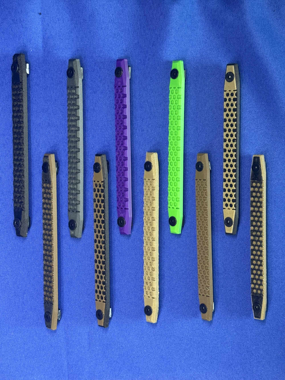 5” x 1/2” M-LOK Rail Cover Panels | Custom | Lightweight Textured Grip-img-1