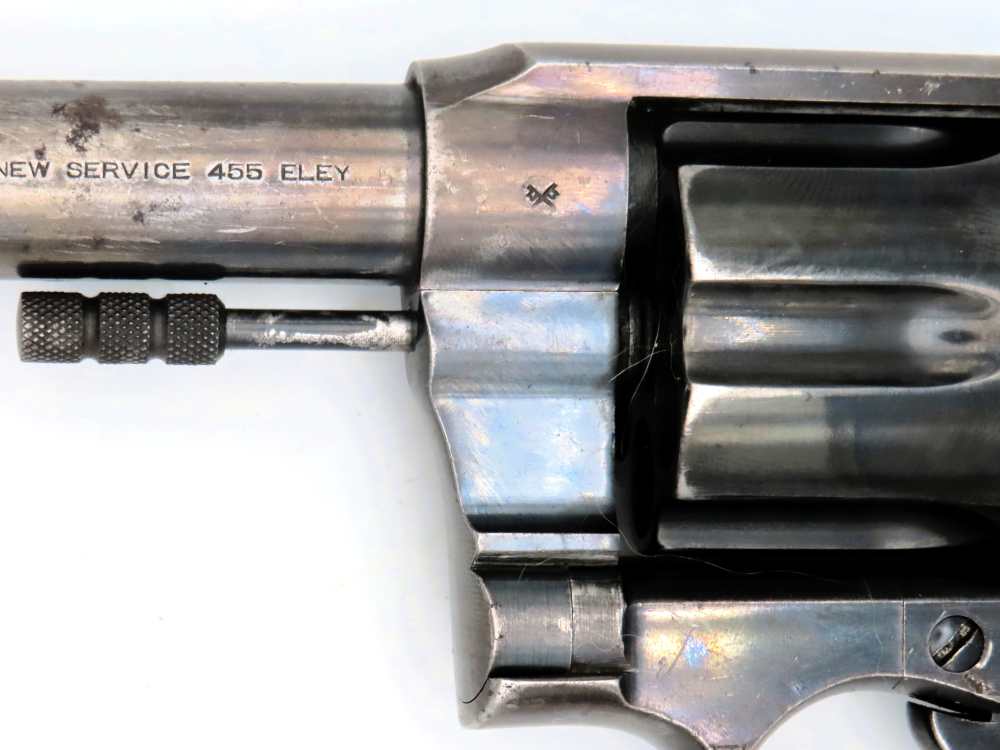 WW1 British Contract Colt New Service Revolver Unaltered .455 Webley 1915-img-17