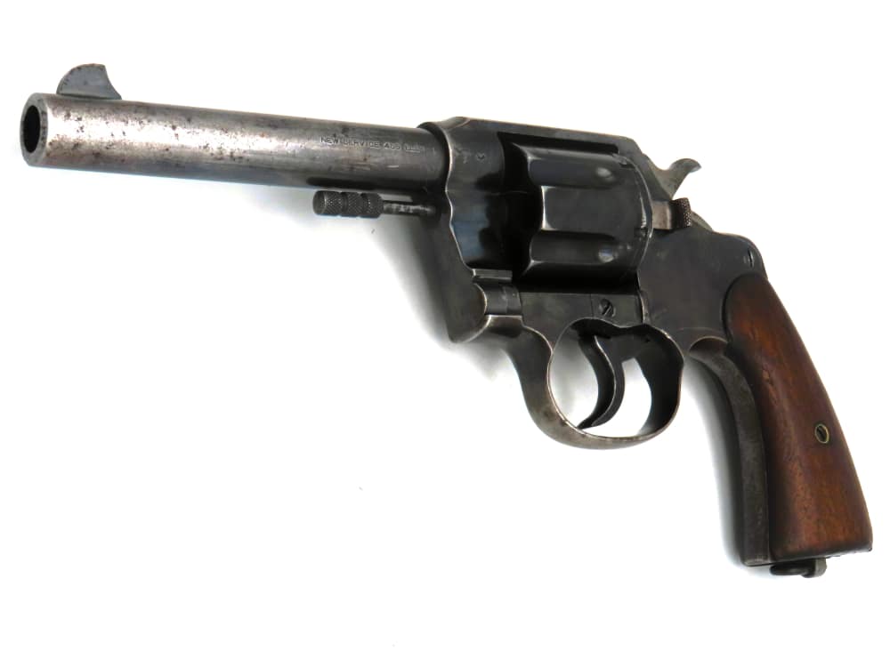 WW1 British Contract Colt New Service Revolver Unaltered .455 Webley 1915-img-21