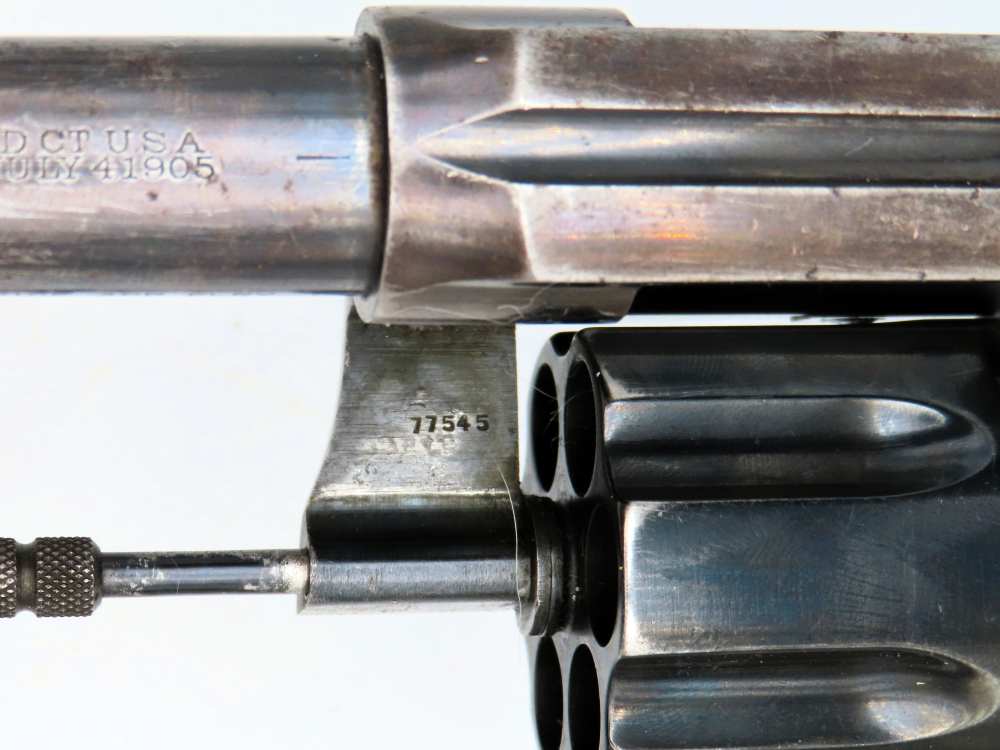 WW1 British Contract Colt New Service Revolver Unaltered .455 Webley 1915-img-20