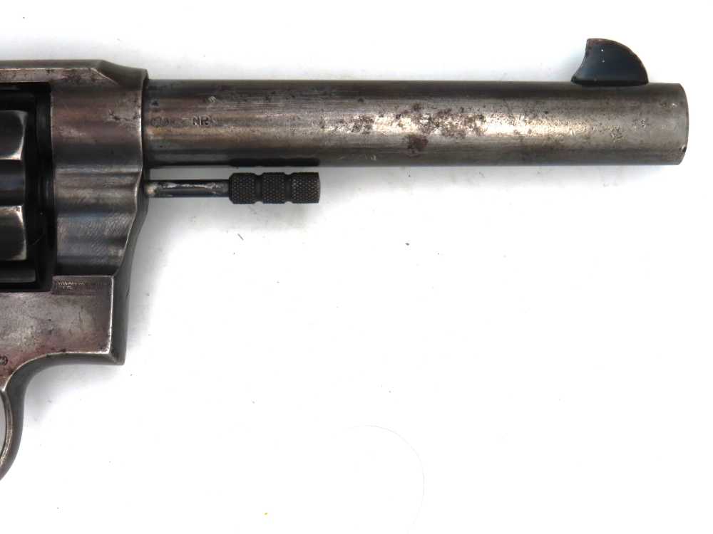 WW1 British Contract Colt New Service Revolver Unaltered .455 Webley 1915-img-4