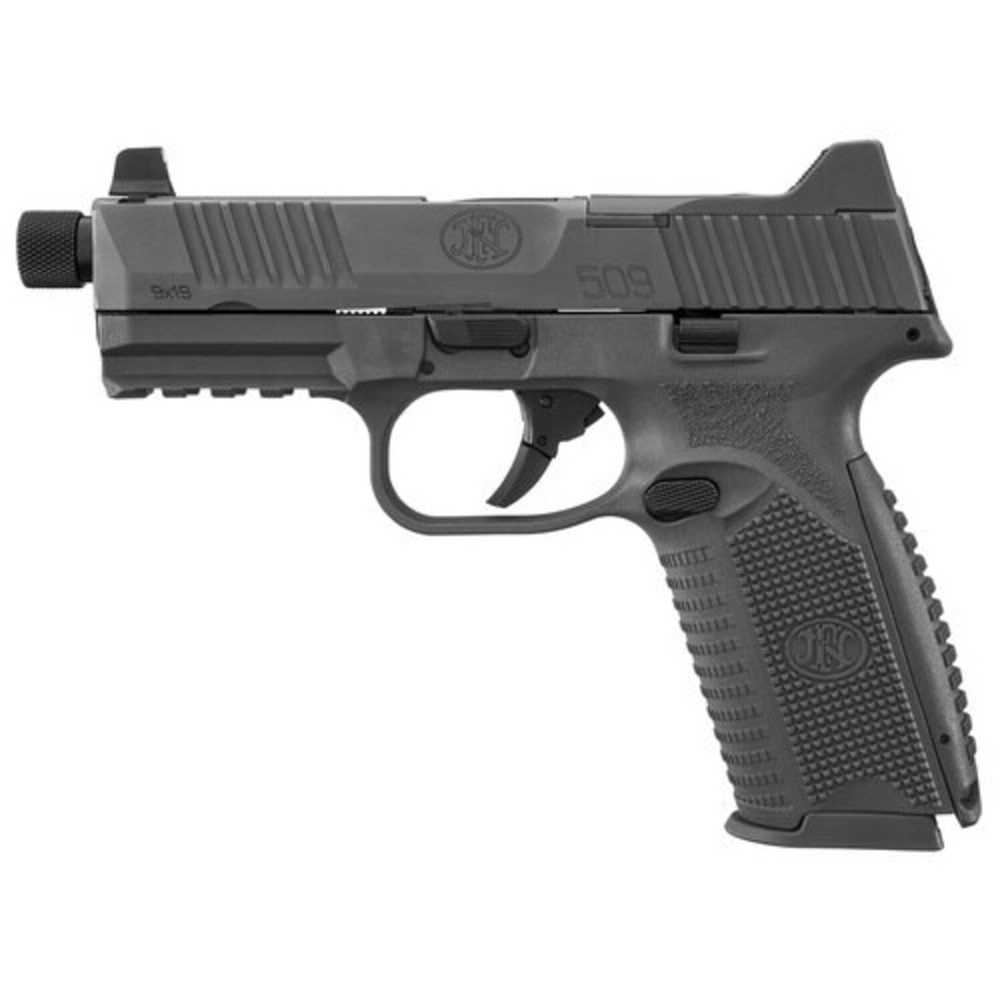FN 509T Threaded Barrel 9mm Black 24+1 Capacity Factory New-img-0