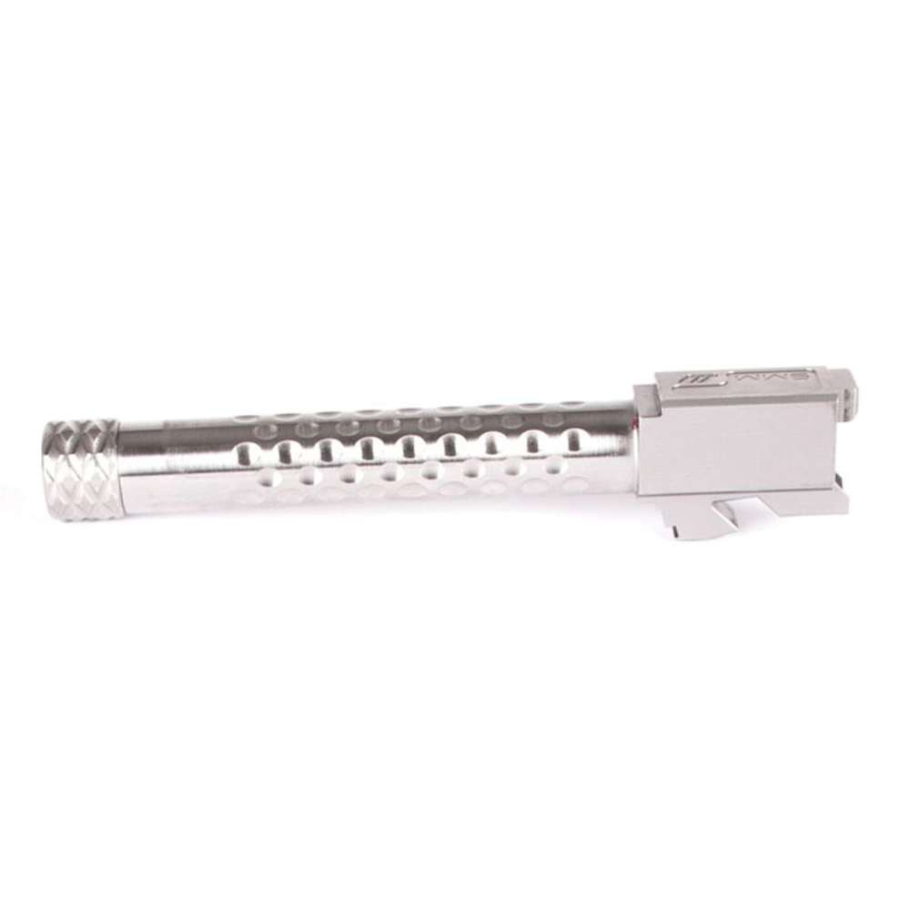 Zev 9mm 4.50" Match Grade Drop-in Dimpled Threaded Barrel, Stainless G19-img-0