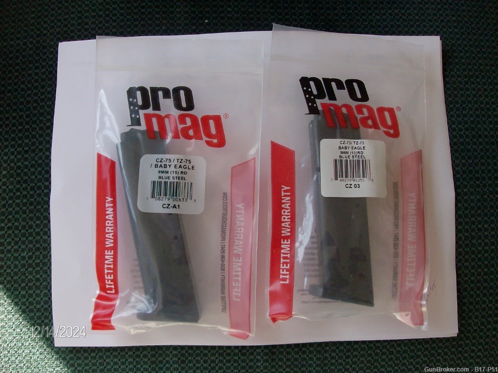 2 New PRO-MAG  9mm  CZ and Baby Eagle Magazines* Free shipping  W/ Buy Now!-img-1