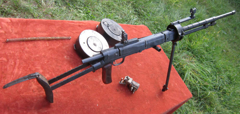 1945 Russian DTM SEMI AUTO DP-Tanker LMG parts kit, w/barrel, 2 Drums,tools-img-47