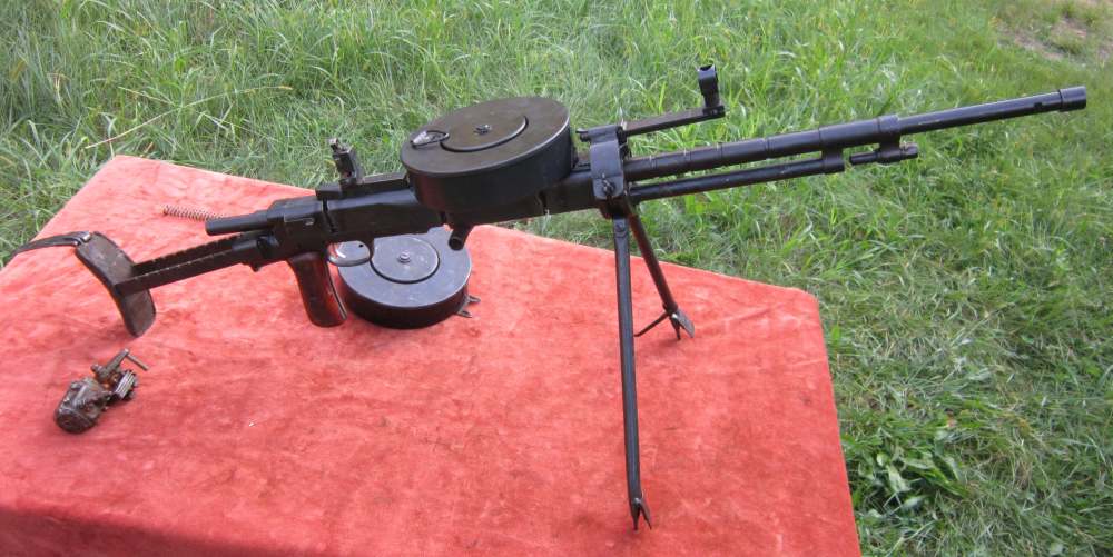 1945 Russian DTM SEMI AUTO DP-Tanker LMG parts kit, w/barrel, 2 Drums,tools-img-44