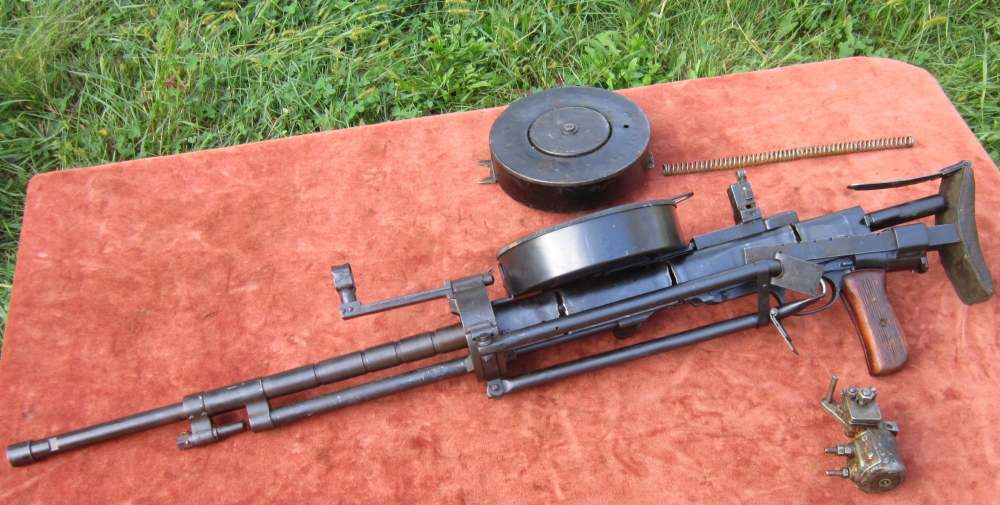 1945 Russian DTM SEMI AUTO DP-Tanker LMG parts kit, w/barrel, 2 Drums,tools-img-14