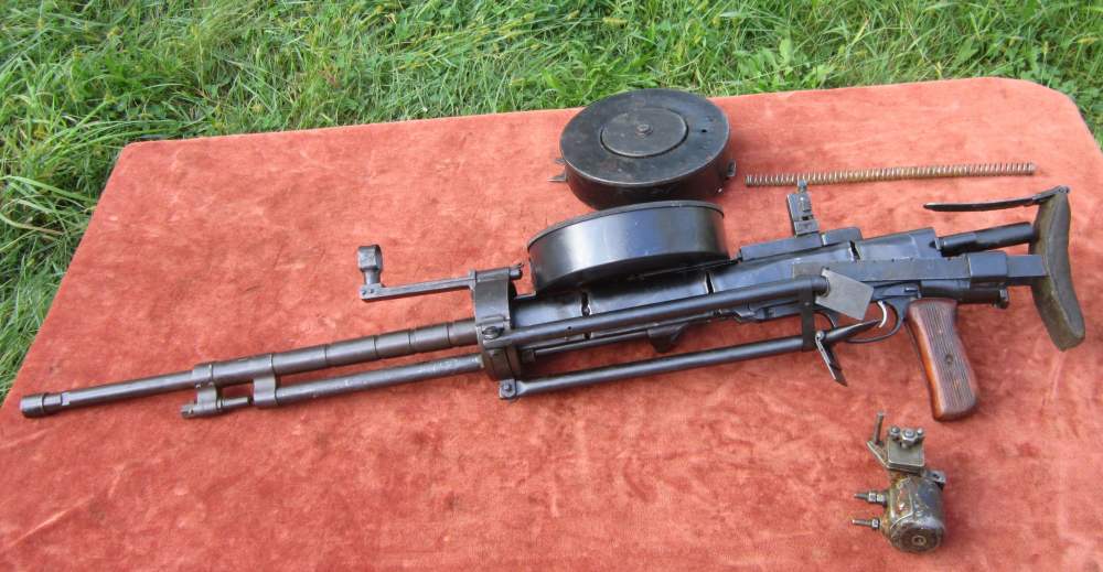 1945 Russian DTM SEMI AUTO DP-Tanker LMG parts kit, w/barrel, 2 Drums,tools-img-21