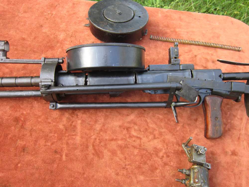 1945 Russian DTM SEMI AUTO DP-Tanker LMG parts kit, w/barrel, 2 Drums,tools-img-4