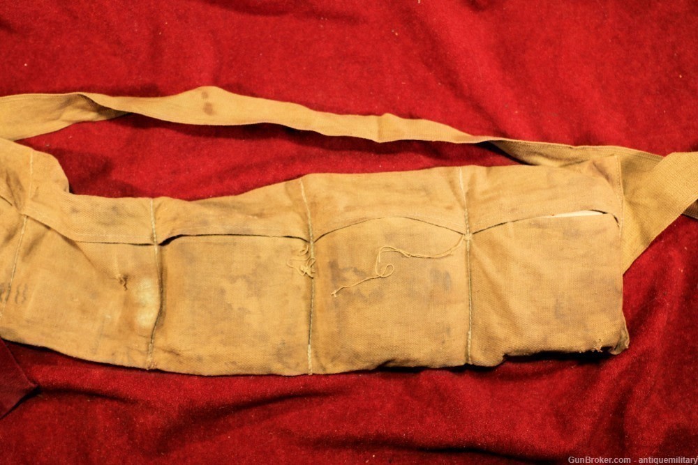 US WW1 Spare Ammo Bandolier - With 16 1918 .30-06 rounds - RARE-img-6