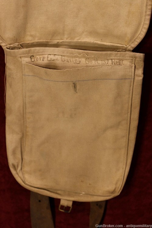US M1878 Haversack & Strap - Indian War, Span Am - Identified to Soldier-img-7