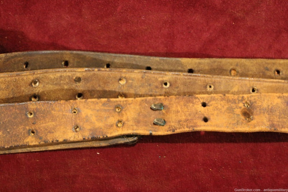US M1907 Leather Sling WWI with Brass Ends-img-6