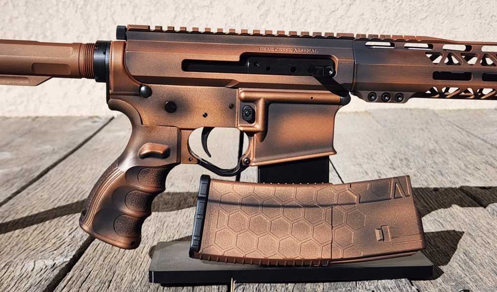 NTS GUNS 5.56 AR 15 distressed copper Cerakote-img-3