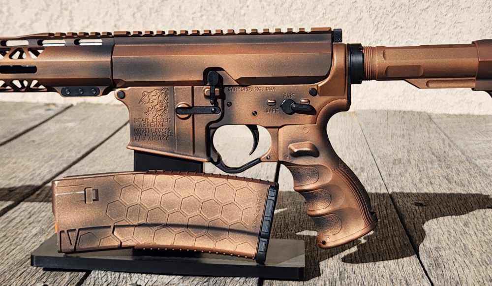 NTS GUNS 5.56 AR 15 distressed copper Cerakote-img-2