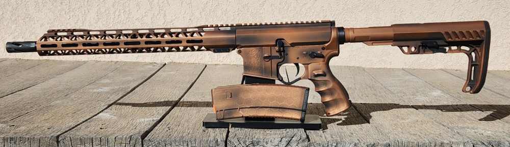 NTS GUNS 5.56 AR 15 distressed copper Cerakote-img-0