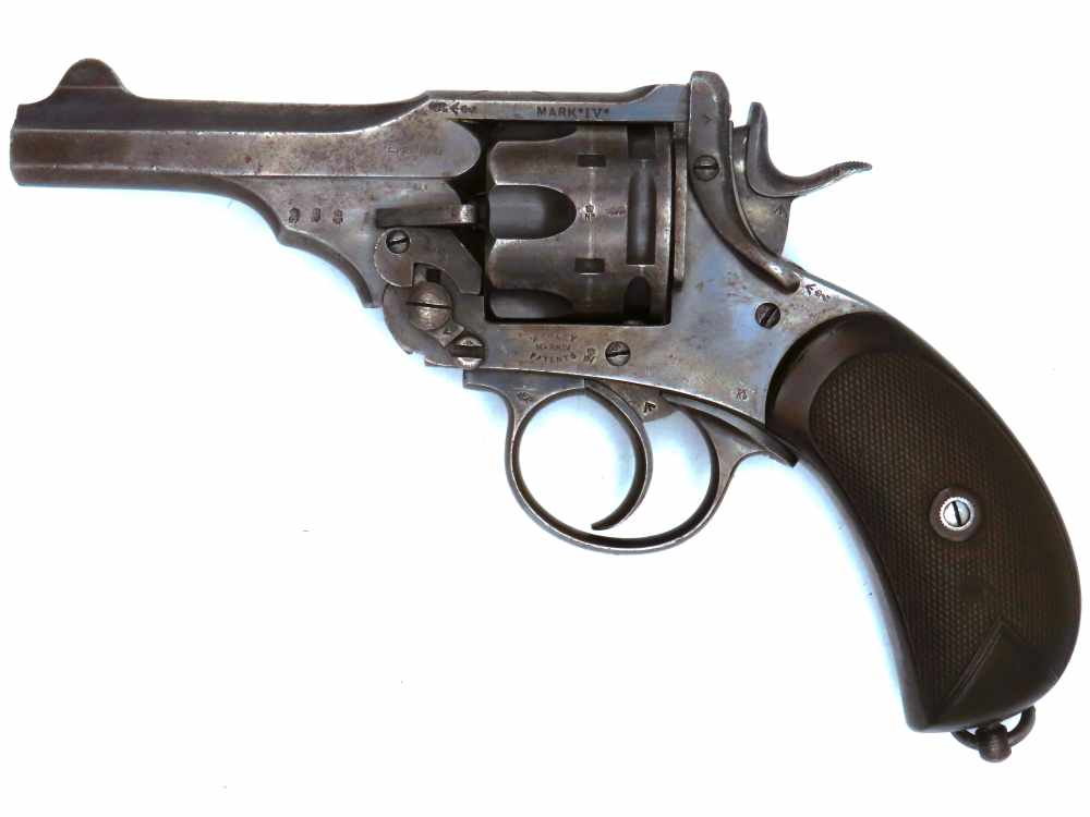 British Webley Mk.IV Unaltered .455 Boer War-WW1 Royal Navy Revolver c.1902-img-11