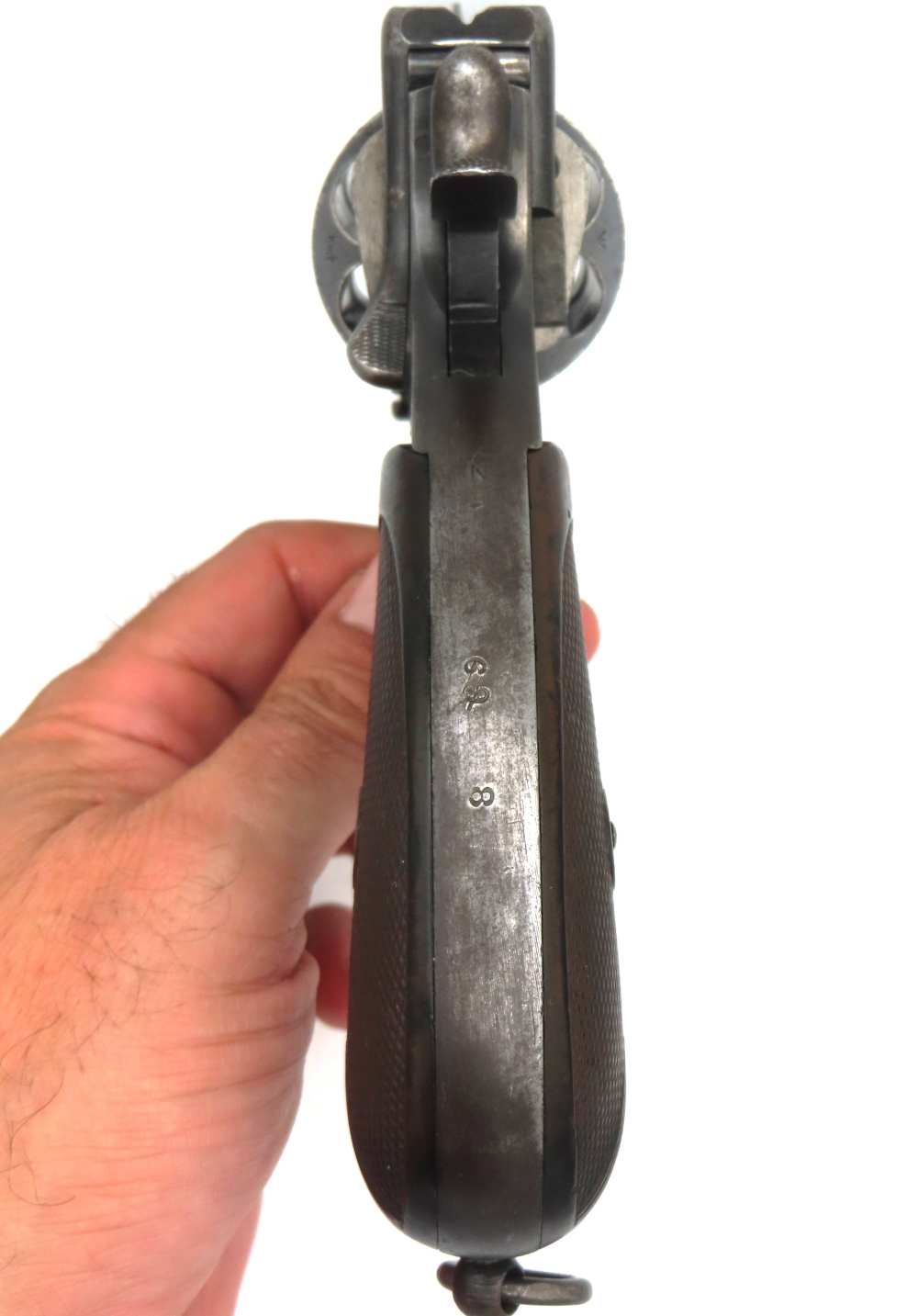 British Webley Mk.IV Unaltered .455 Boer War-WW1 Royal Navy Revolver c.1902-img-1