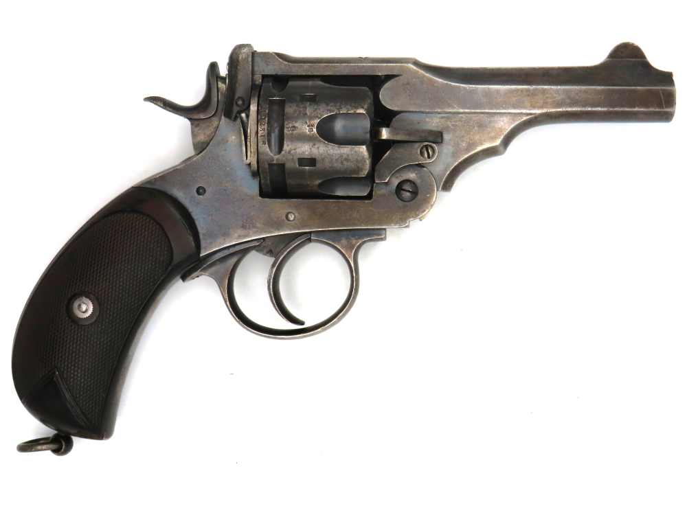 British Webley Mk.IV Unaltered .455 Boer War-WW1 Royal Navy Revolver c.1902-img-0