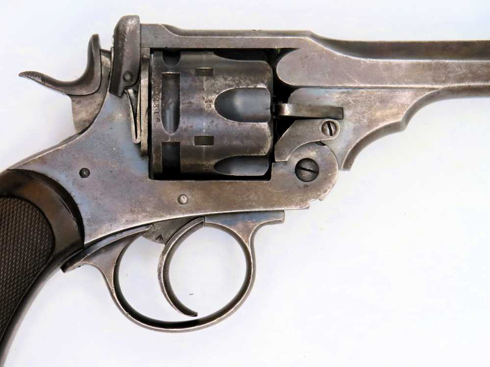 British Webley Mk.IV Unaltered .455 Boer War-WW1 Royal Navy Revolver c.1902-img-5