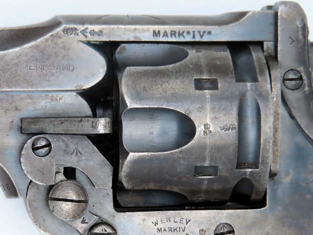 British Webley Mk.IV Unaltered .455 Boer War-WW1 Royal Navy Revolver c.1902-img-16