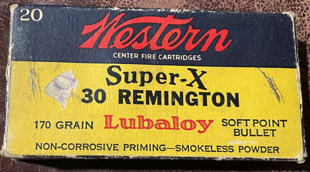 Western Super-X 30 Remington ammo 170 grain Soft Point -img-0