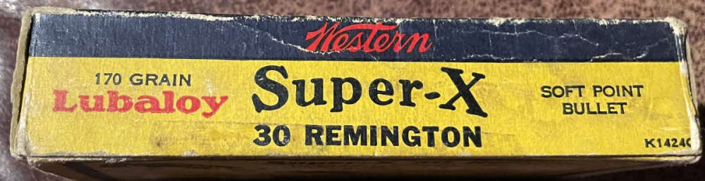 Western Super-X 30 Remington ammo 170 grain Soft Point -img-1