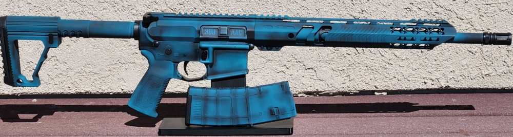 NTS GUNS .300 Blackout AR 15 Distressed Teal-img-1