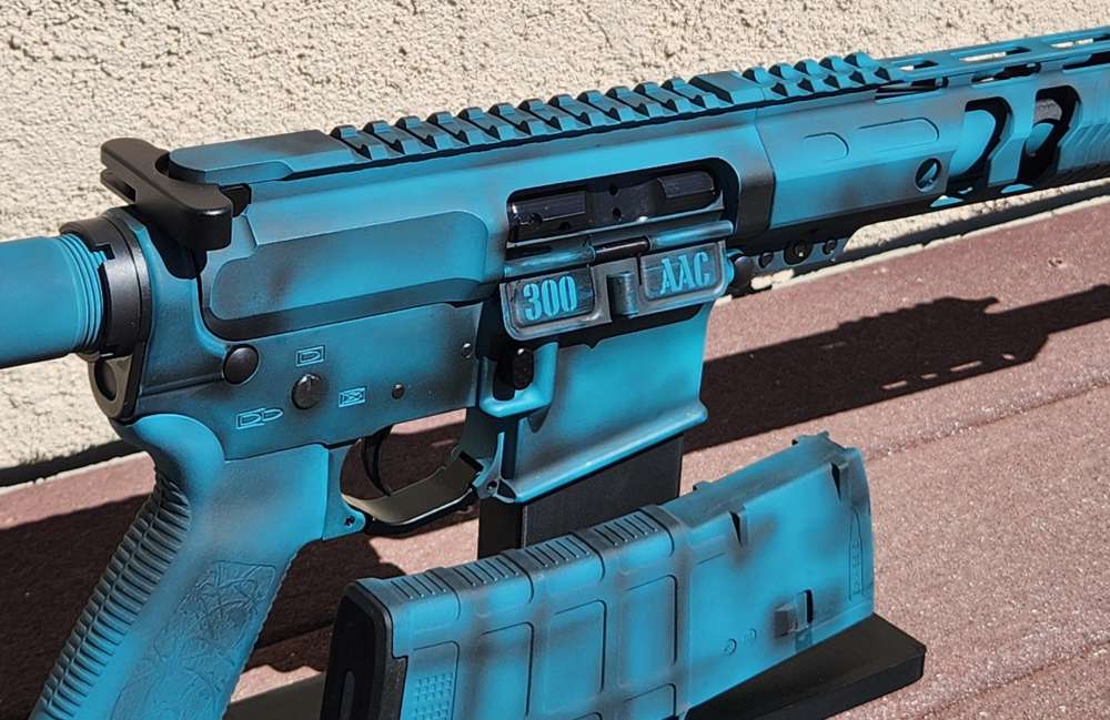 NTS GUNS .300 Blackout AR 15 Distressed Teal-img-6