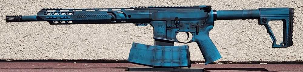 NTS GUNS .300 Blackout AR 15 Distressed Teal-img-0