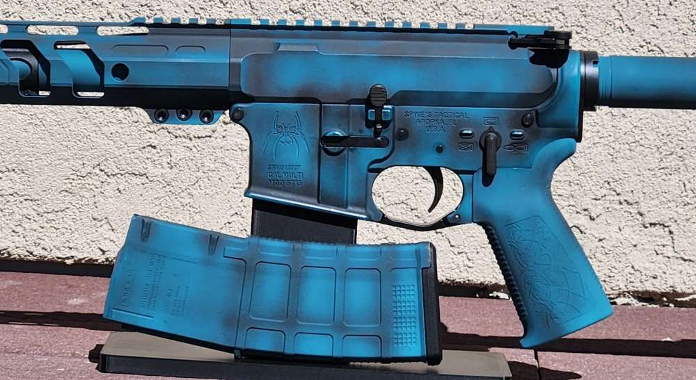 NTS GUNS .300 Blackout AR 15 Distressed Teal-img-3