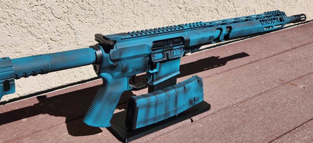 NTS GUNS .300 Blackout AR 15 Distressed Teal-img-7