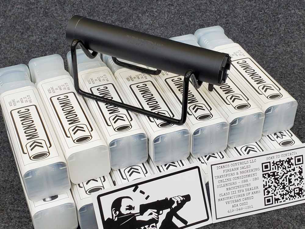 Icarus Controls MONOMIC .22LR Rimfire Suppressor NFA Silencer $229 LAYAWAY!-img-0
