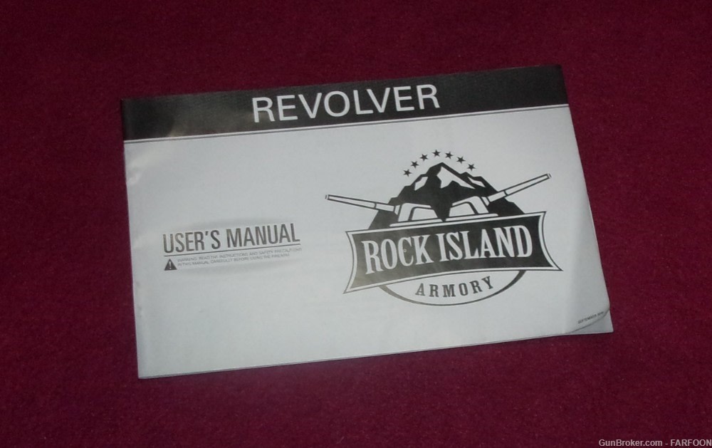 ROCK ISLAND ARMORY REVOLVER BOX, LOCK & OWNERS MANUAL-img-3