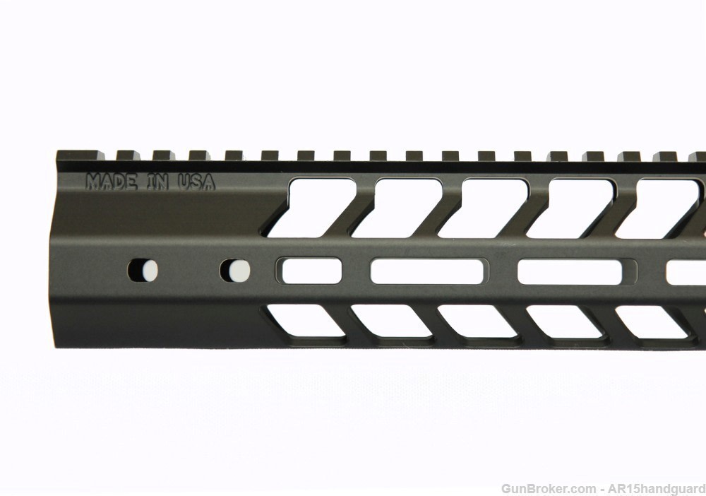 AR10 LR-308 17" Mlok Handguard Free float HIGH Profile (MADE IN USA)-img-1