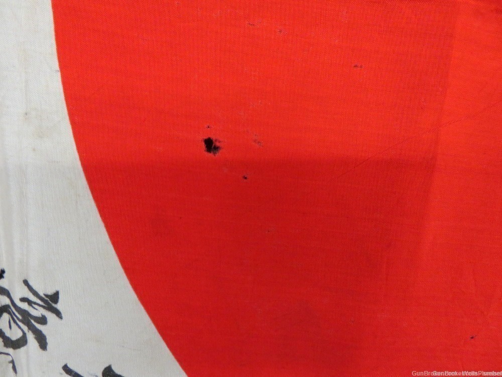 WW2  JAPANESE HINOMARU MEATBALL FLAG W/ SIGNED KANJI CHARACTERS-img-10