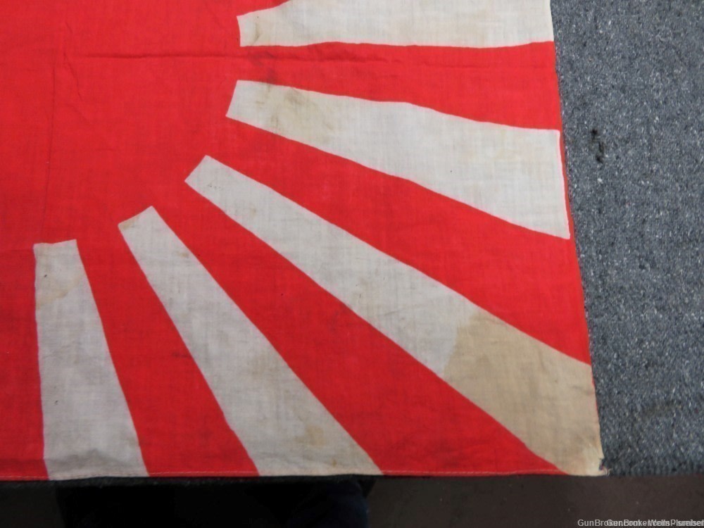 JAPANESE WWII RISING SUN BATTLE FLAG ORIGINAL PRE-1945 (RARE)-img-4
