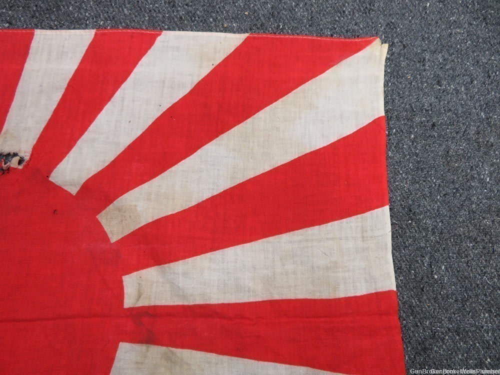 JAPANESE WWII RISING SUN BATTLE FLAG ORIGINAL PRE-1945 (RARE)-img-5