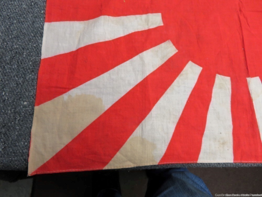 JAPANESE WWII RISING SUN BATTLE FLAG ORIGINAL PRE-1945 (RARE)-img-3