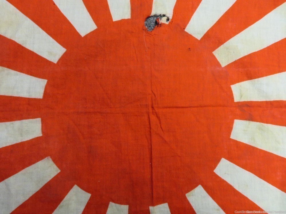 JAPANESE WWII RISING SUN BATTLE FLAG ORIGINAL PRE-1945 (RARE)-img-2