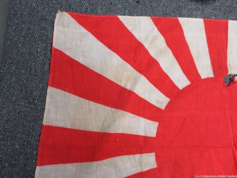 JAPANESE WWII RISING SUN BATTLE FLAG ORIGINAL PRE-1945 (RARE)-img-6
