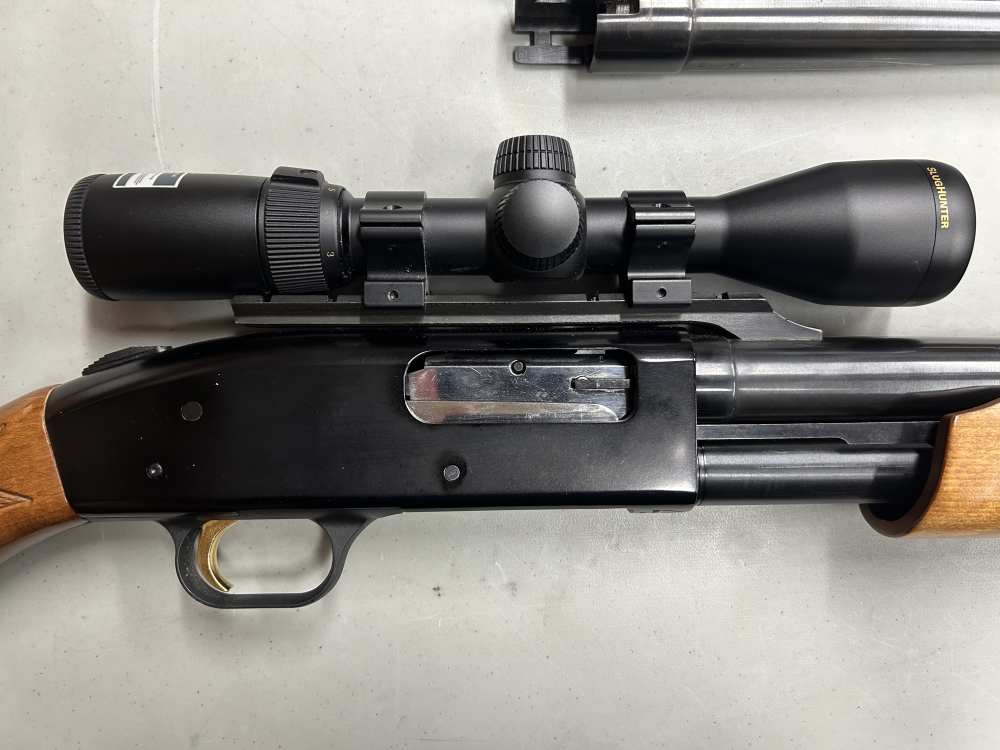 Mossberg 500A 12GA With 4 Barrels & Nikon Scope!-img-2