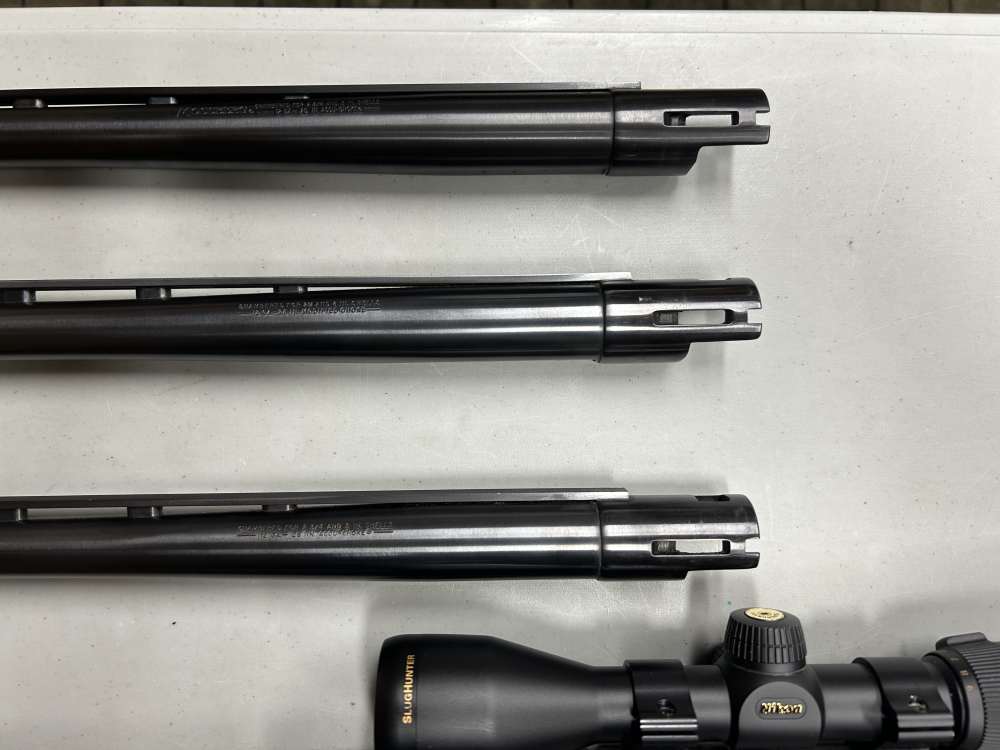 Mossberg 500A 12GA With 4 Barrels & Nikon Scope!-img-11