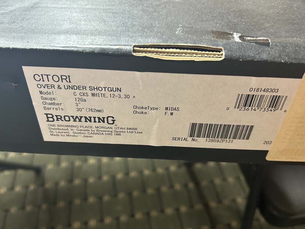 Browning Citori CXS 12GA With 6 Chokes!-img-12